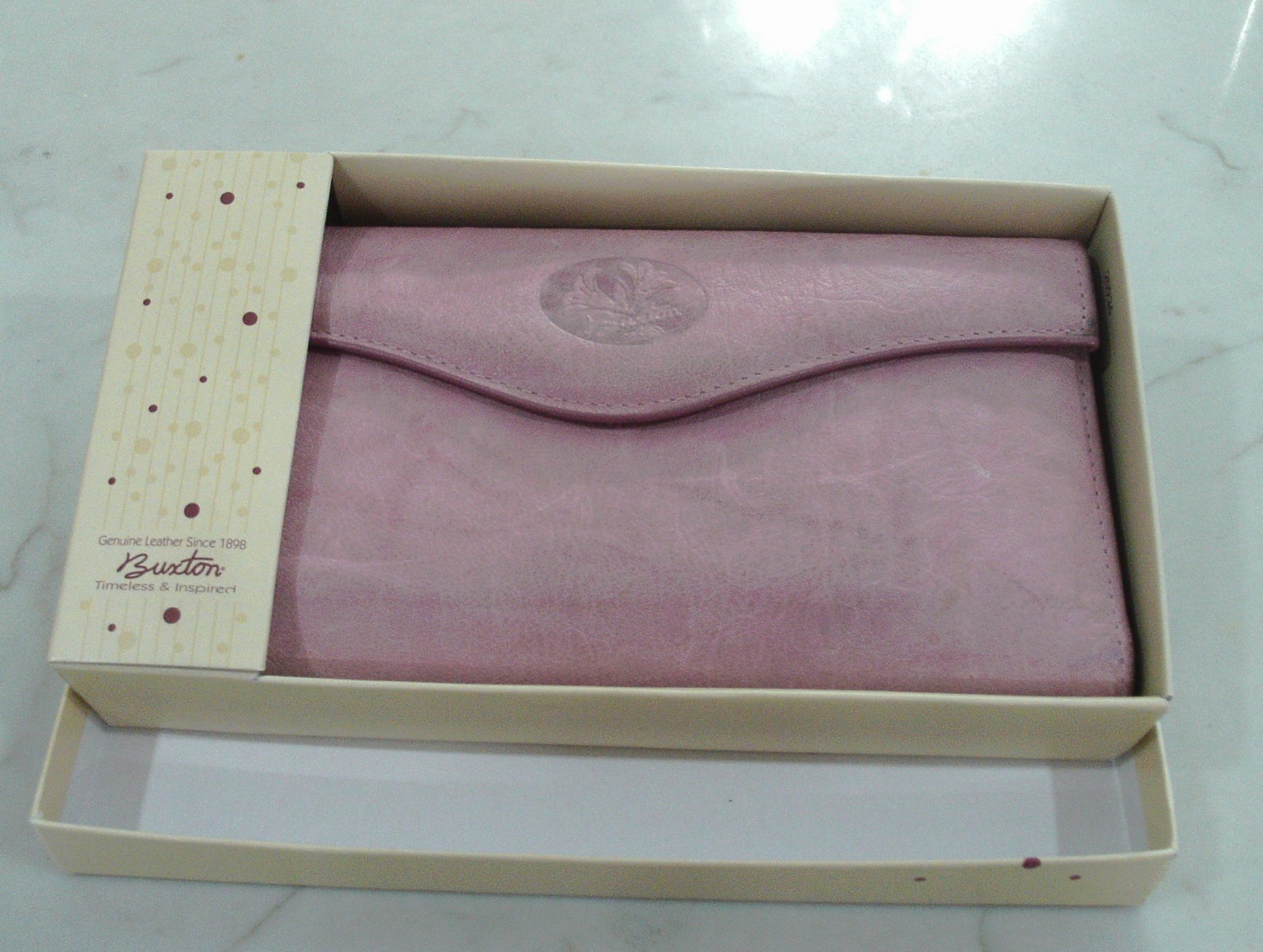 Julia Buxton Heiress RFID-Blocking Leather Organizer Clutch Pink NWD Julia Buxton Heiress RFID-Blocking Leather Organizer Clutch Pink NWD