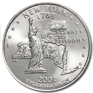 2001-P New York State Quarter BU 2001-P New York State Quarter BU