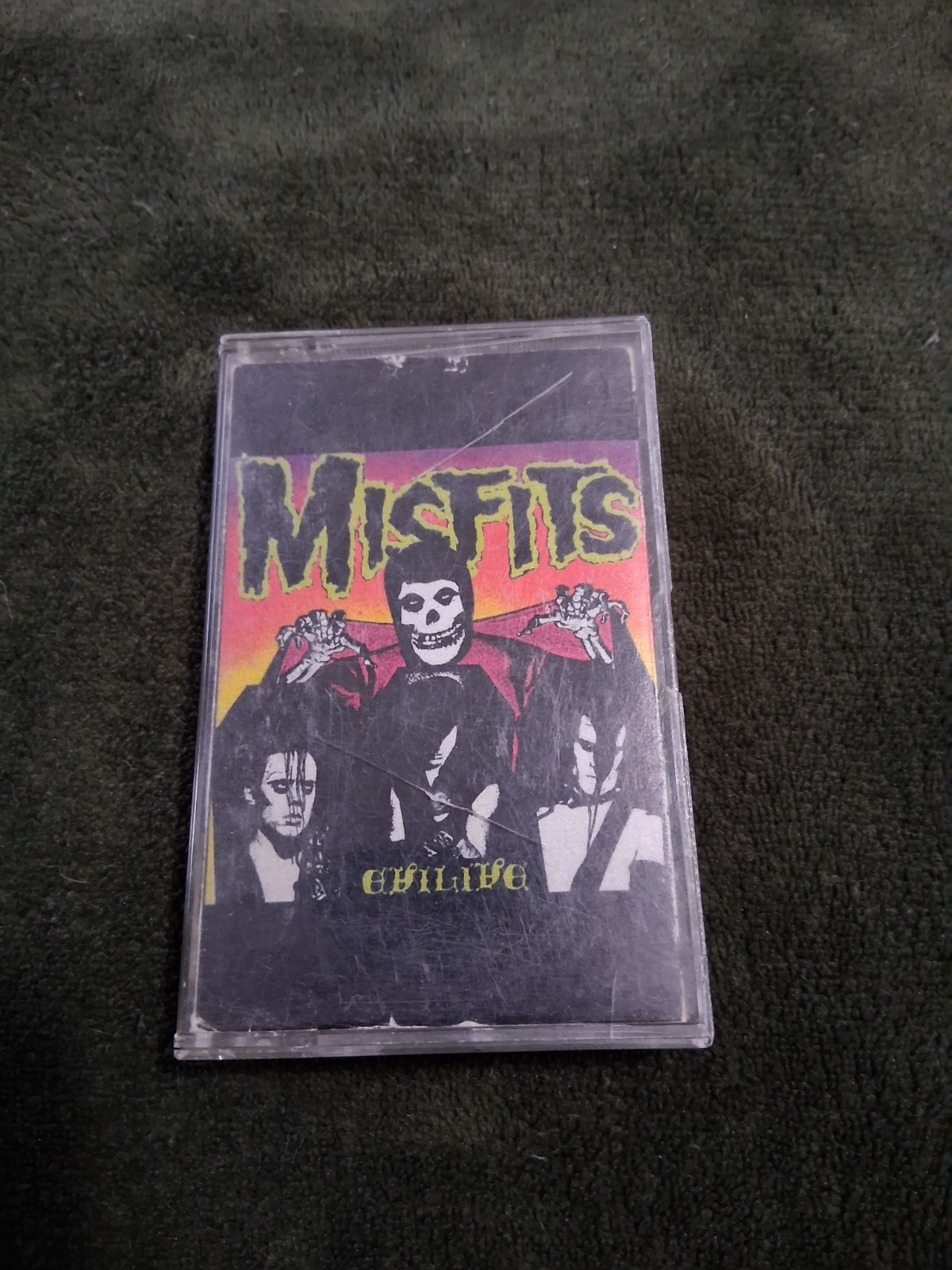 Misfits Evilive Cassette Tape - Caroline Records Clear PL9-08