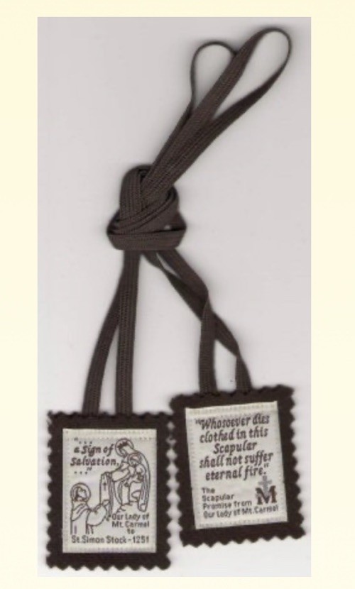 High Quality Hand Sewn Brown Scapular Catholic Mary Our Lady Mount Carmel