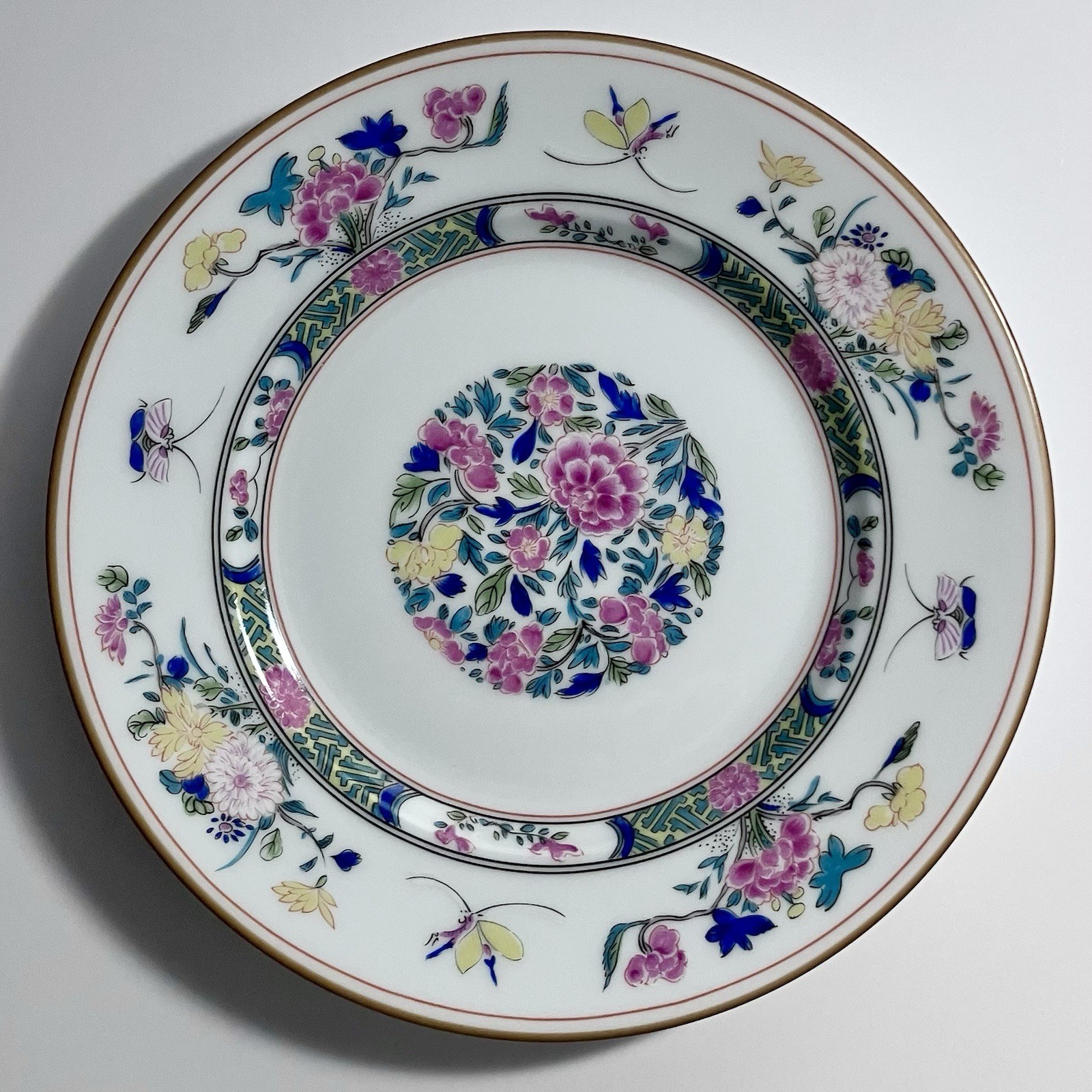 PUIFORCAT LIMOGES Dessert Plate / TUNG HAI / Rare Discontinued FRENCH PORCELAIN