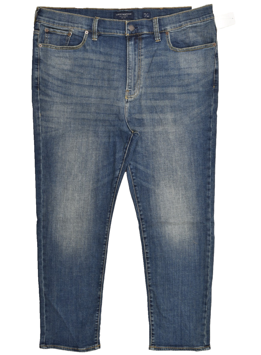 Lucky Brand Men\'s Athletic Taper Cool Max Denim Jeans Blue Cotton 42x30 NEW Lucky Brand Men\'s Athletic Taper Cool Max Denim Jeans Blue Cotton 42x30 NEW