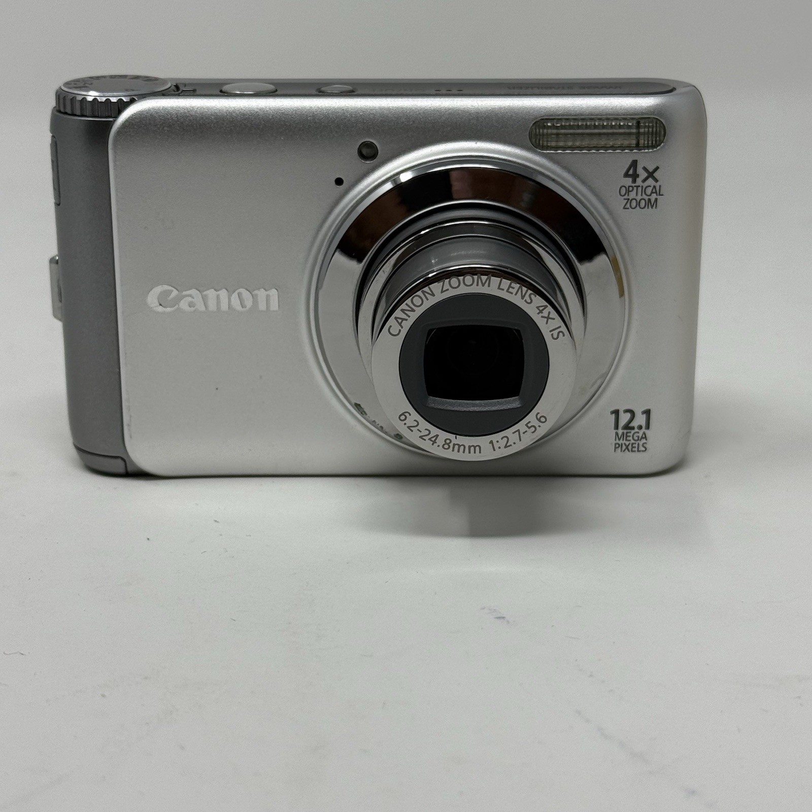 Canon Powershot A3100 12.1MP Digital Camera Silver  4X Zoom Box Battery Charger