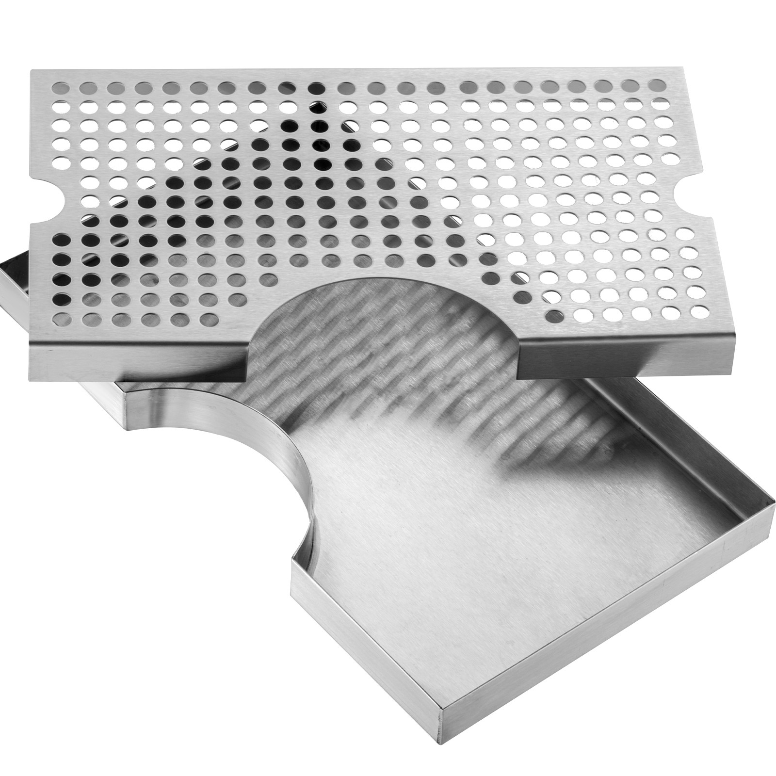 Uimoso Stainless Steel Beer Drip Tray with Non-Slip Pads for Kegerators