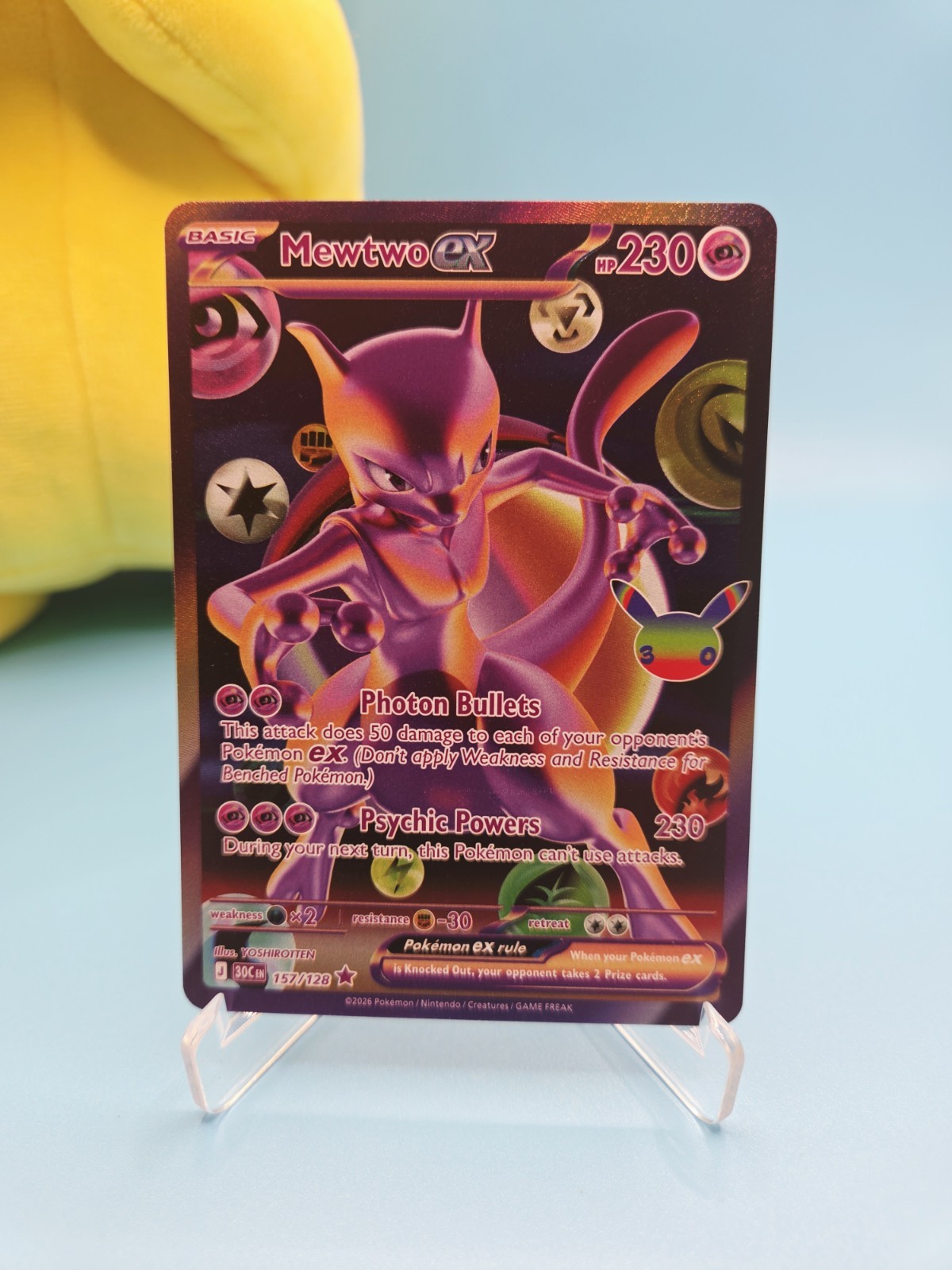 Mewtwo ex Futuristic Rare 30th Celebration 157/128 Mewtwo ex Futuristic Rare 30th Celebration 157/128