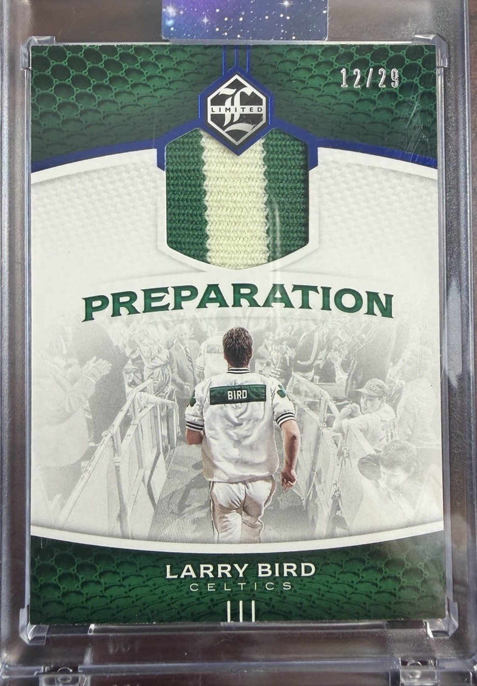 2016-17 Panini Limited Preparation Relics Prime /29 LARRY BIRD #9 HOF