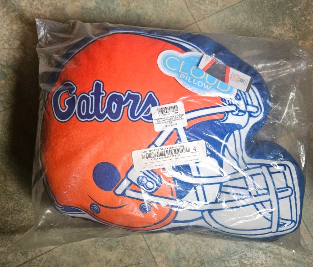 Northwest Cloud - Florida Gators College Football Helmet Pillow - Brand New