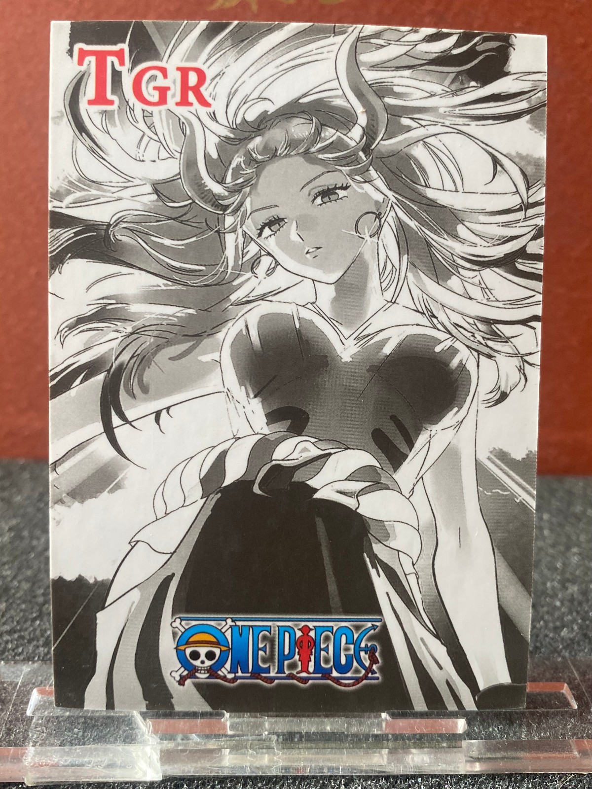 One Piece Anime Collectable Trading Card TGR Yamato Black White Design 2