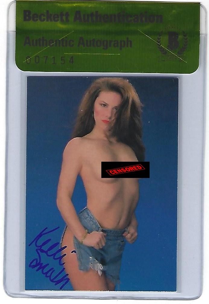 Kelli Smith Signed 1995 Imagine Fantasy Girls Uncovered Card #10 BAS COA Auto\'d