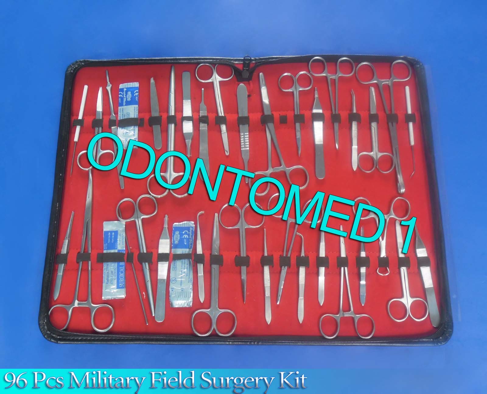96 PC US MILITARY FIELD MINOR SURGERY SURGICAL VETERINARY DENTAL INSTRUMENT KIT
