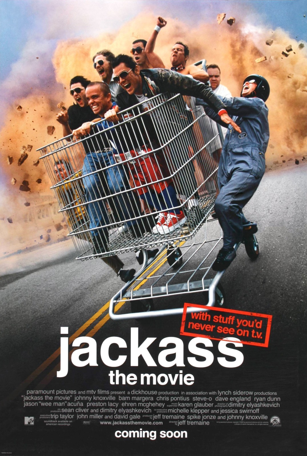 Jackass the movie poster  - 11 x 17 inches