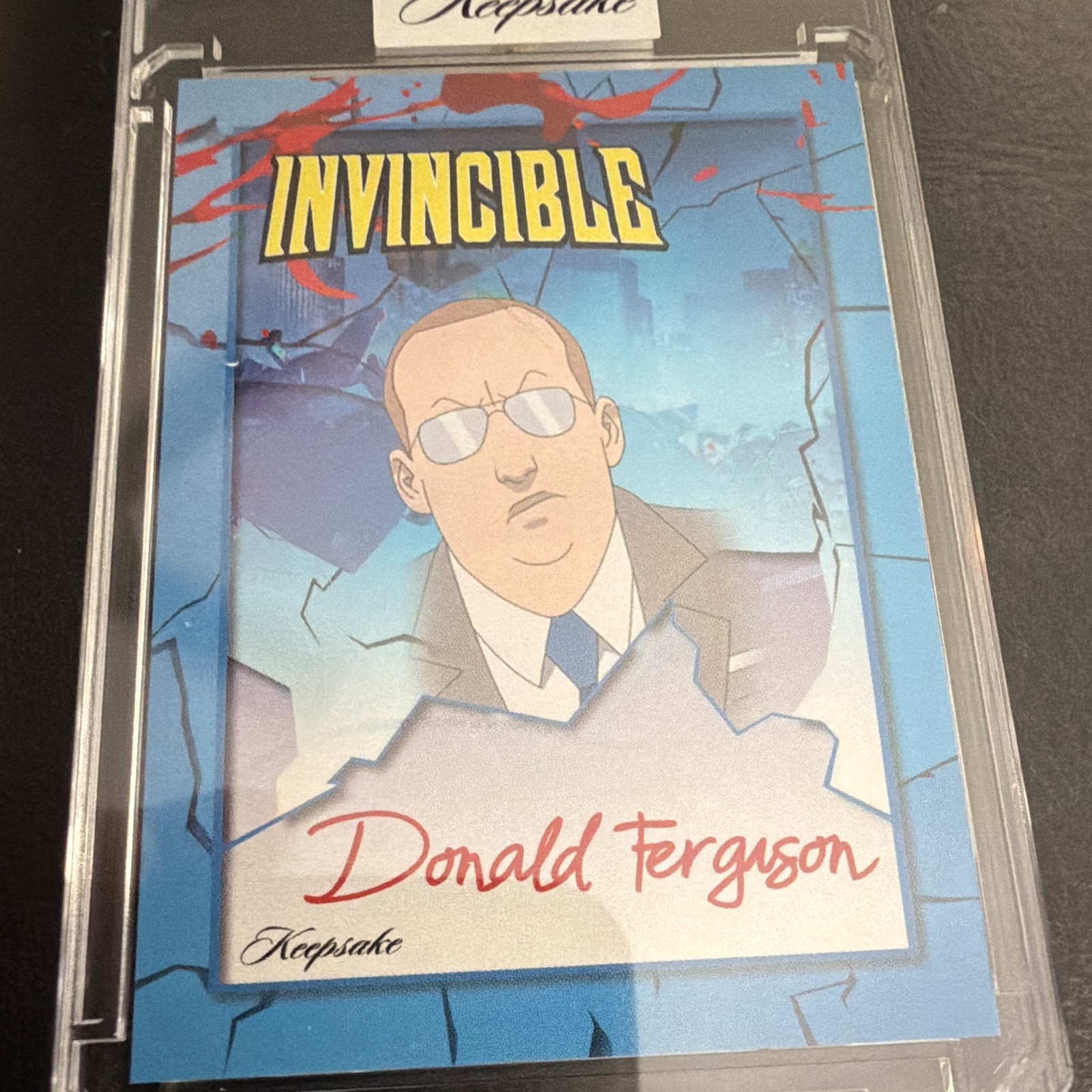 Super Products 2026 Invincible Character Signagraph Donald Ferguson Auto #26 /50 Super Products 2026 Invincible Character Signagraph Donald Ferguson Auto #26 /50