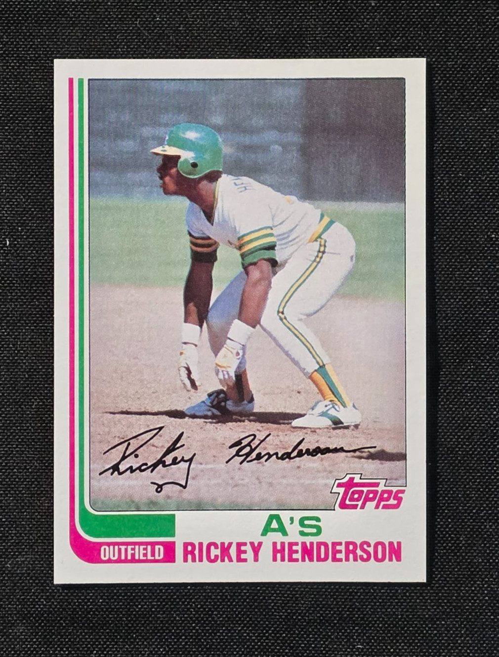 1982 Topps - Rickey Henderson #610 Mint Set Break Oakland A\'s Fast 