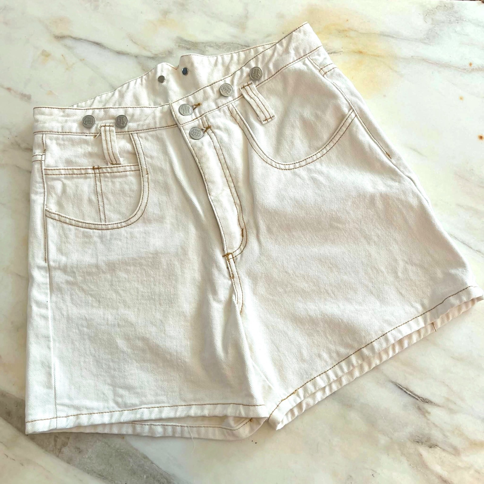 RARE Vintage 90s Nada Nuff Contempo Casuals High Waisted Jean Shorts