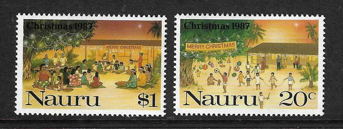Nauru Sc # 341-342 Island Christmas Celebration . MNH Nauru Sc # 341-342 Island Christmas Celebration . MNH