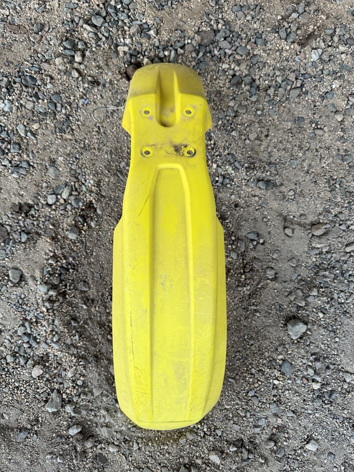 Suzuki DRZ400 DRZ 2000-2024 yellow / White OEM Plastics Used - Front Fender