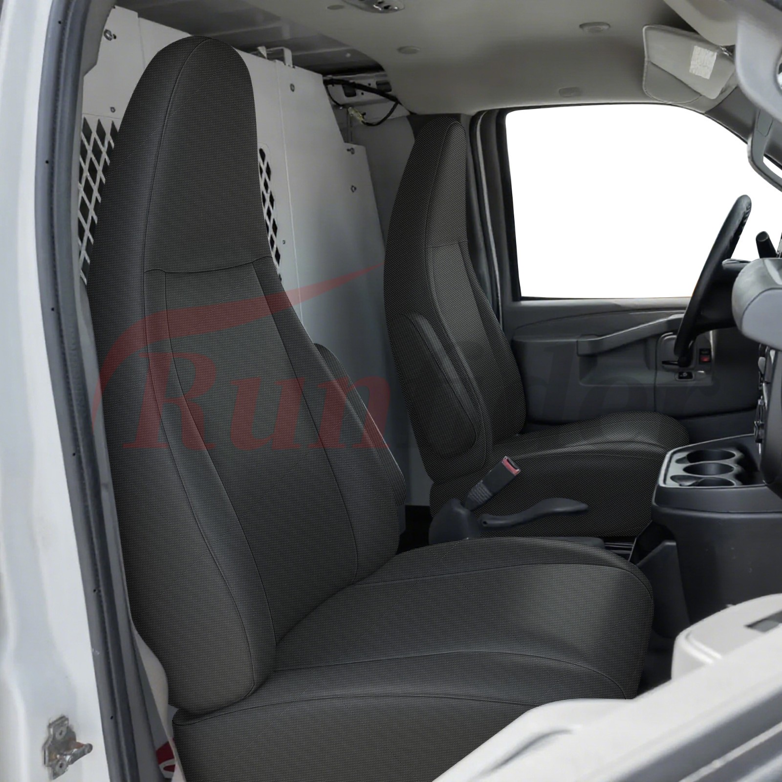 Heavy Duty Seat Covers For 2010-2025 Chevy Express Front Bucket - Black