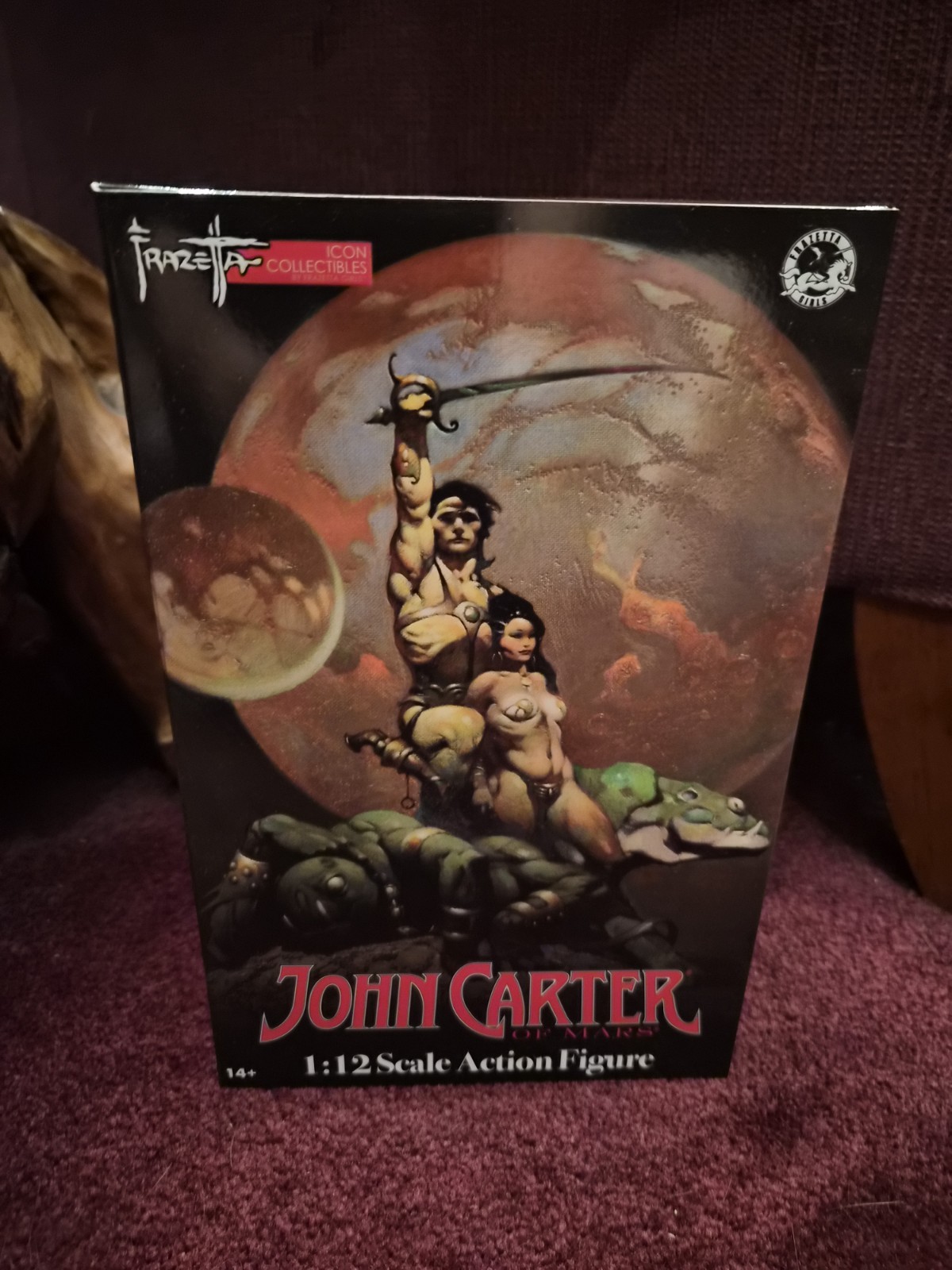 John Carter Of Mars ERB Frazetta Girls Icon Collectibles 1/12 Action Figure