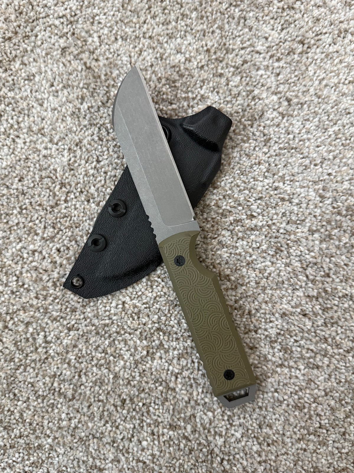 JSK x URBAN EDC - Tumbled Nitro-V + OD Green G10 w/ Chaos Seigaiha JSK x URBAN EDC - Tumbled Nitro-V + OD Green G10 w/ Chaos Seigaiha