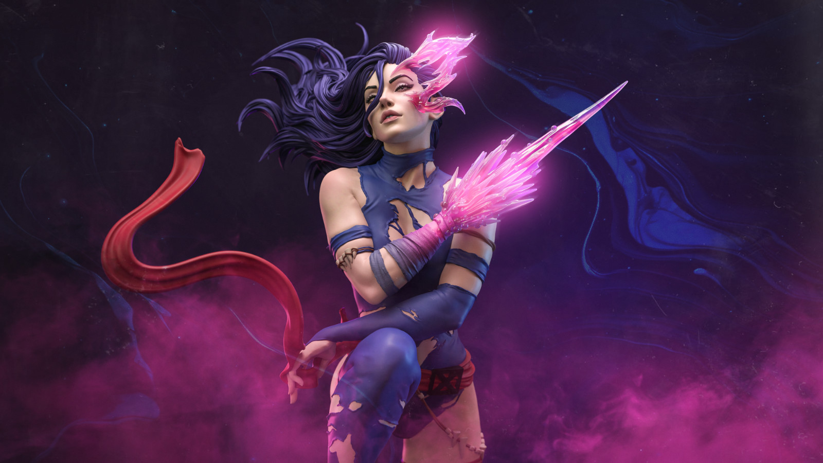 Psylocke 1/6 Scale Resin Model Kit - Unpainted DIY Figure