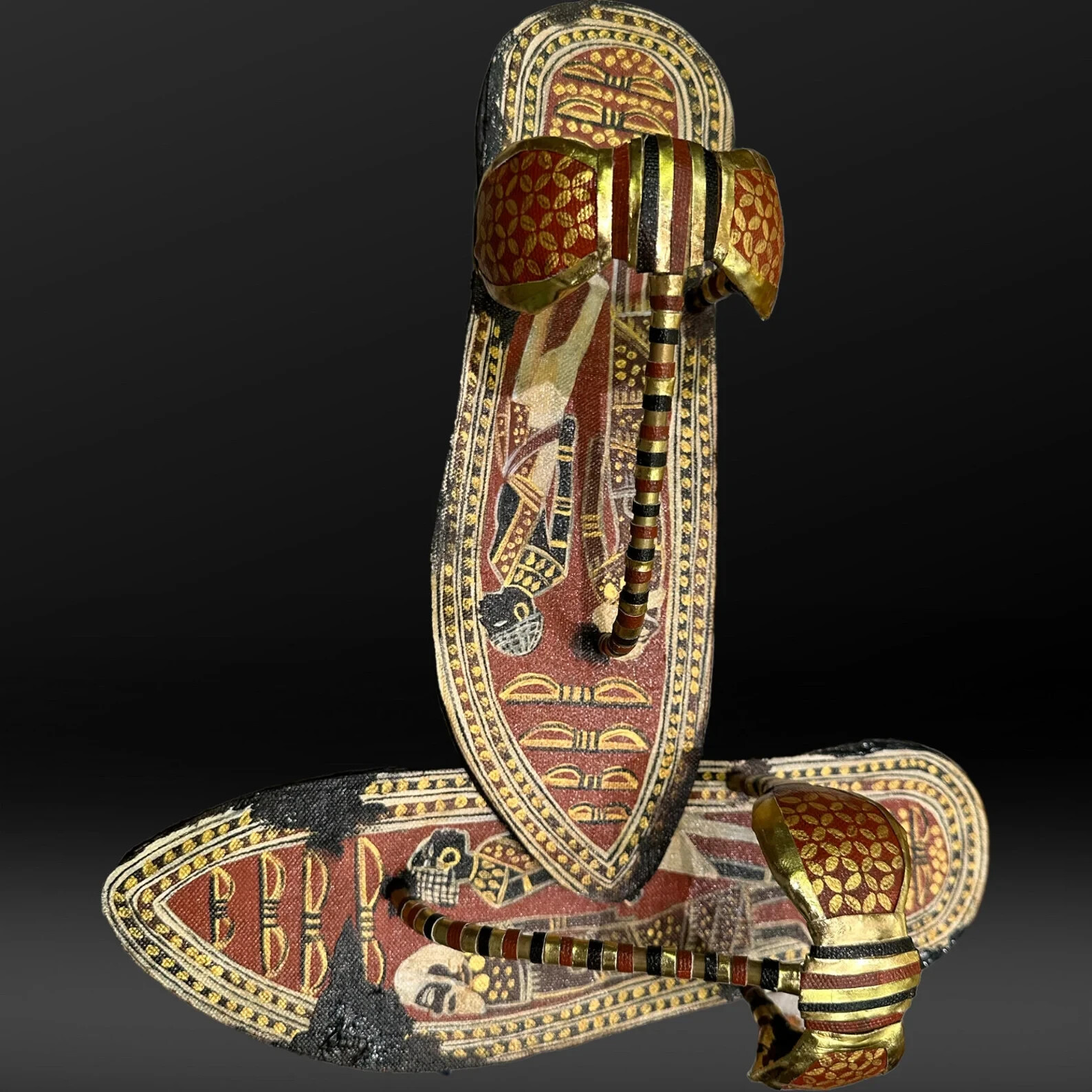 King Tutankhamun sandal handcrafted Rare Ancient Egyptian Antiquities Egypt BC
