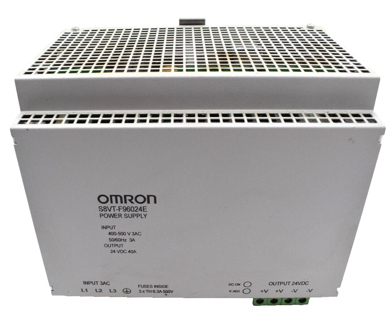 OMRON S8VT-F96024E POWER SUPPLY 400-500V3AC 24VDC 40AMP