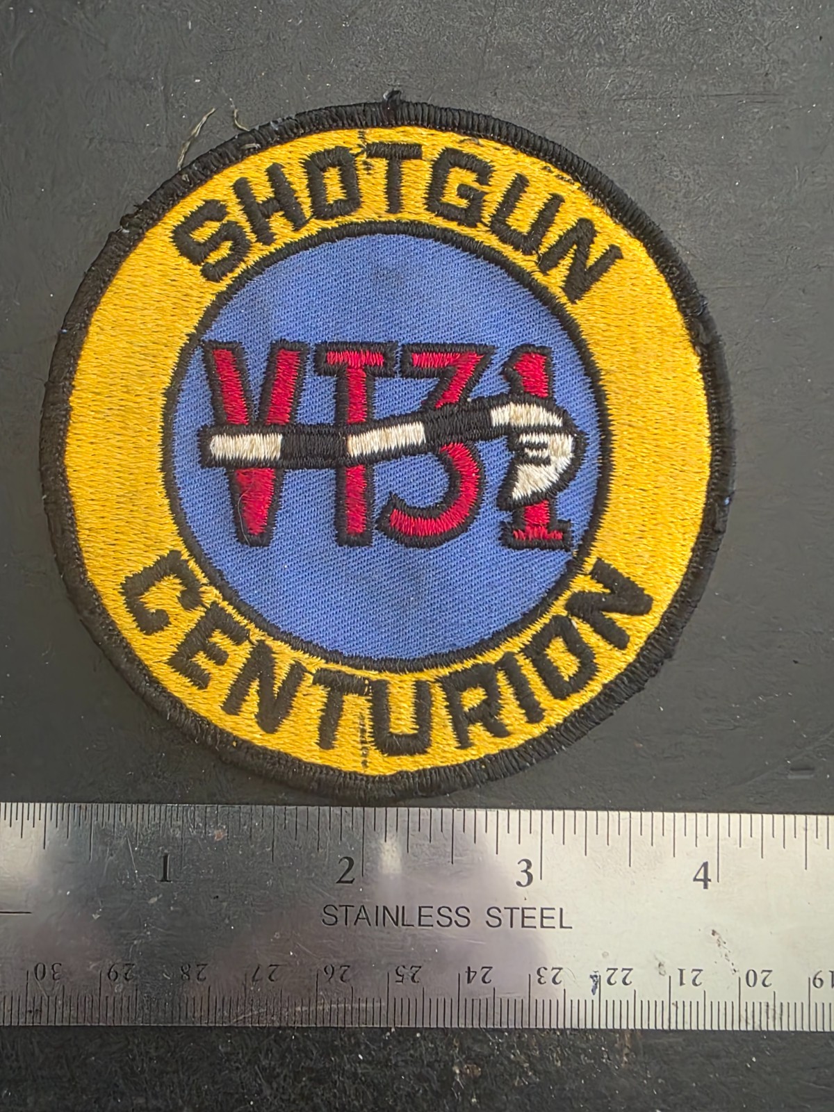 Vtg 1960s USN VT-31  100 Right Seat Carrier Landings as an Instructor Patch 4\