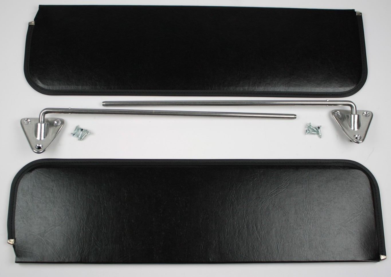 1960 1961 1962 1963 1964 1965 1966 CHEVROLET TRUCK BLACK SUN VISOR KIT W BRKTS