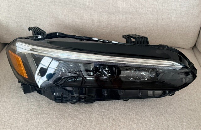 2022 - 2025 HONDA CIVIC RIGHT RH PASSENGER SIDE HEADLIGHT OEM CHROME INTACT