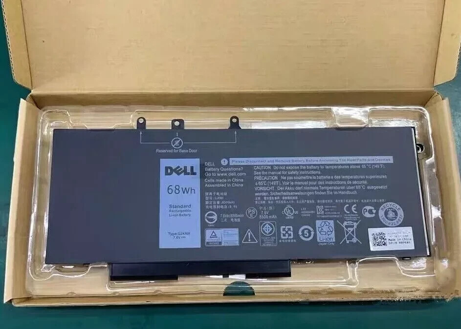 Genuine 68Wh GJKNX Battery Dell Latitude 5480 5580 5280 5490 5491 5580 5590