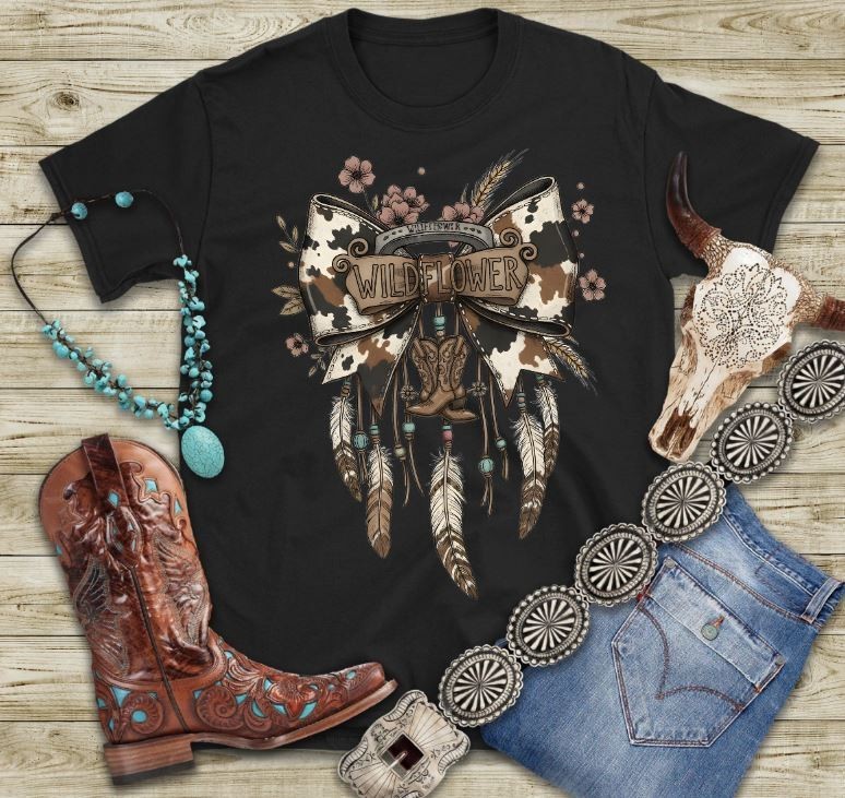 Western Wildflower Shirt, NWT, Size 2XL, Country, Cowgirl, Cowprint, Tee, Coquet