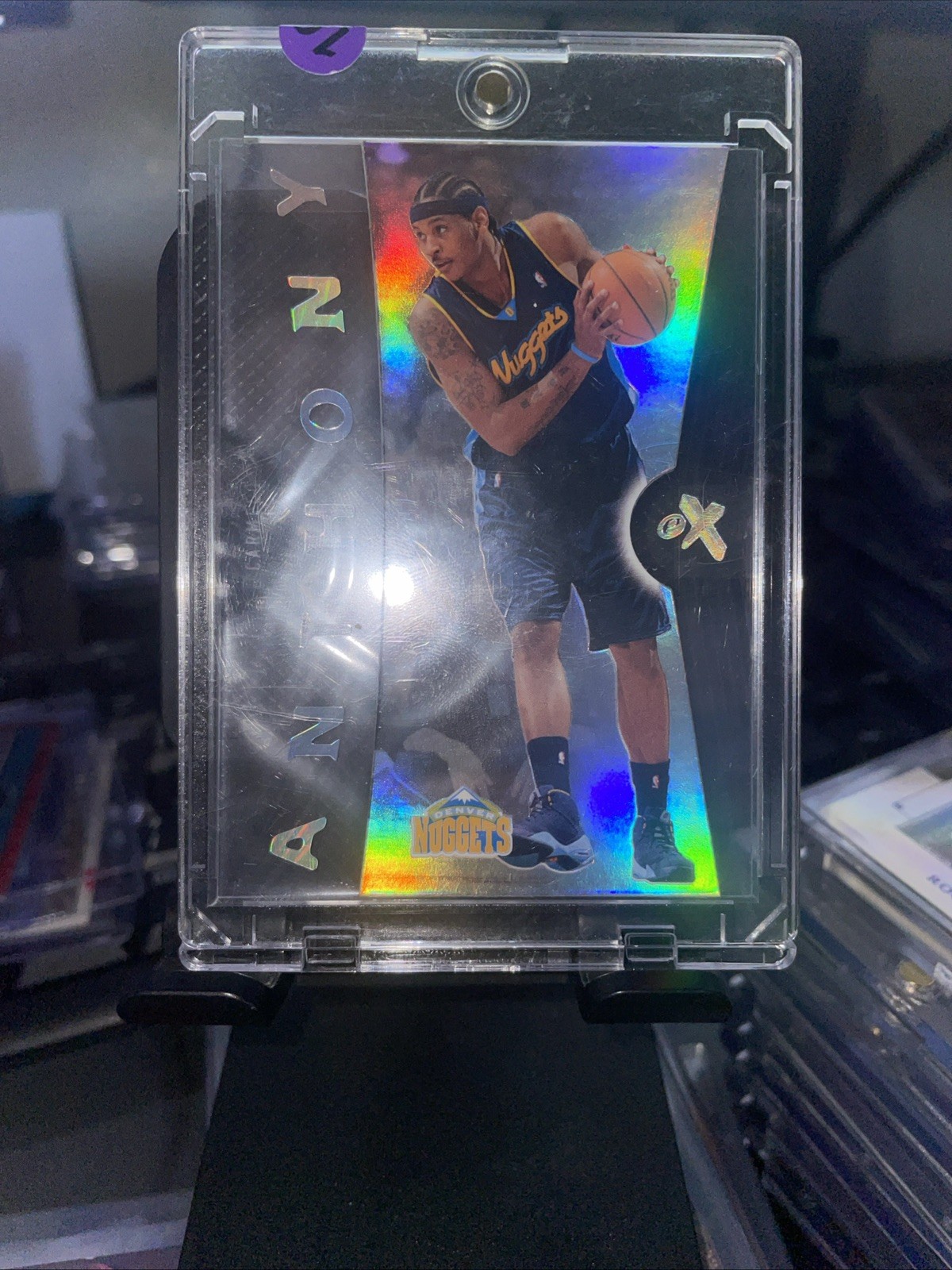 2006-07 Fleer EX Carmelo Anthony Acetate #9