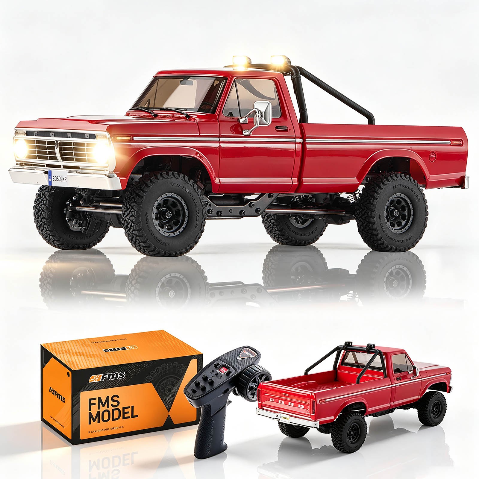 FMS FCX18II Ford F-100 1/18 RC Crawler, RTR RC Truck Hobbygrade RC Car 4WD FMS FCX18II Ford F-100 1/18 RC Crawler, RTR RC Truck Hobbygrade RC Car 4WD
