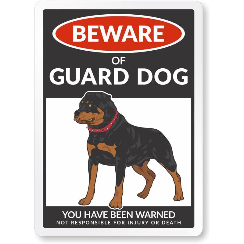 Beware Of Dog Aluminum Weatherproof 8\ Beware Of Dog Aluminum Weatherproof 8\