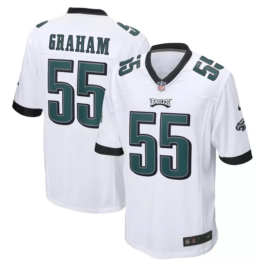 Men\'s Eagles #55 Brandon Graham Player SportShirt Adult - All Stitched