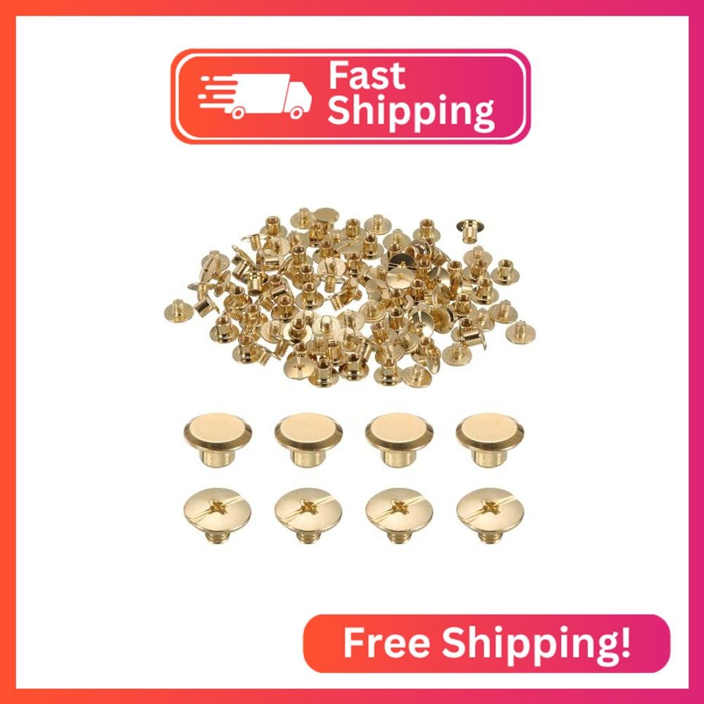 uxcell 50set M5 x 5mm Chicago Screw Metal Phillips Head Binding Screws Post Nail