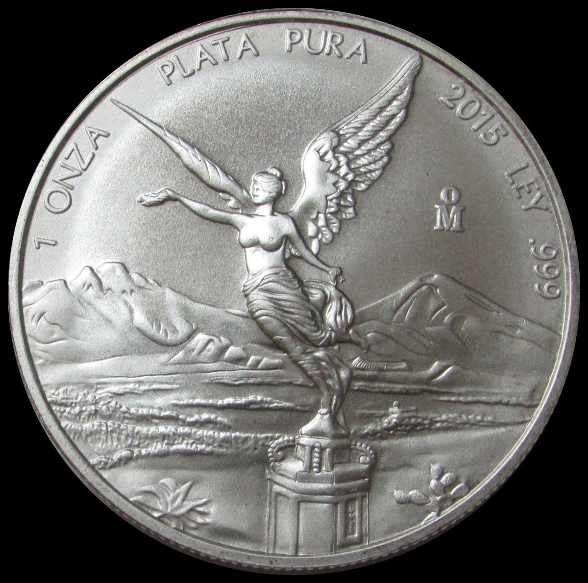 2015 Mo SILVER MEXICO 1 ONZA 999 FINE LIBERTAD UNCIRCULATED COIN