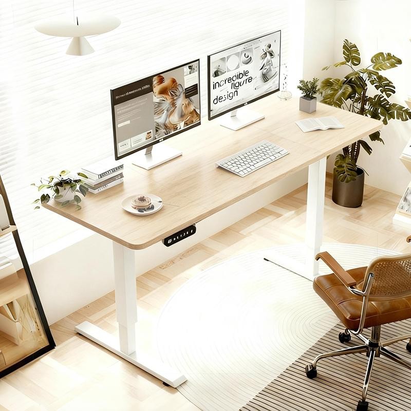 Electric Standing Desk Height Adjustable Desk for Home and Office Computer Table