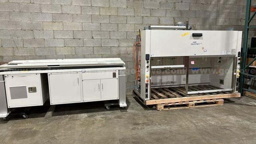 Lab Crafters Air Sentry V2 8ft Fume Hood with Flamable Liquid Storage Cabin
