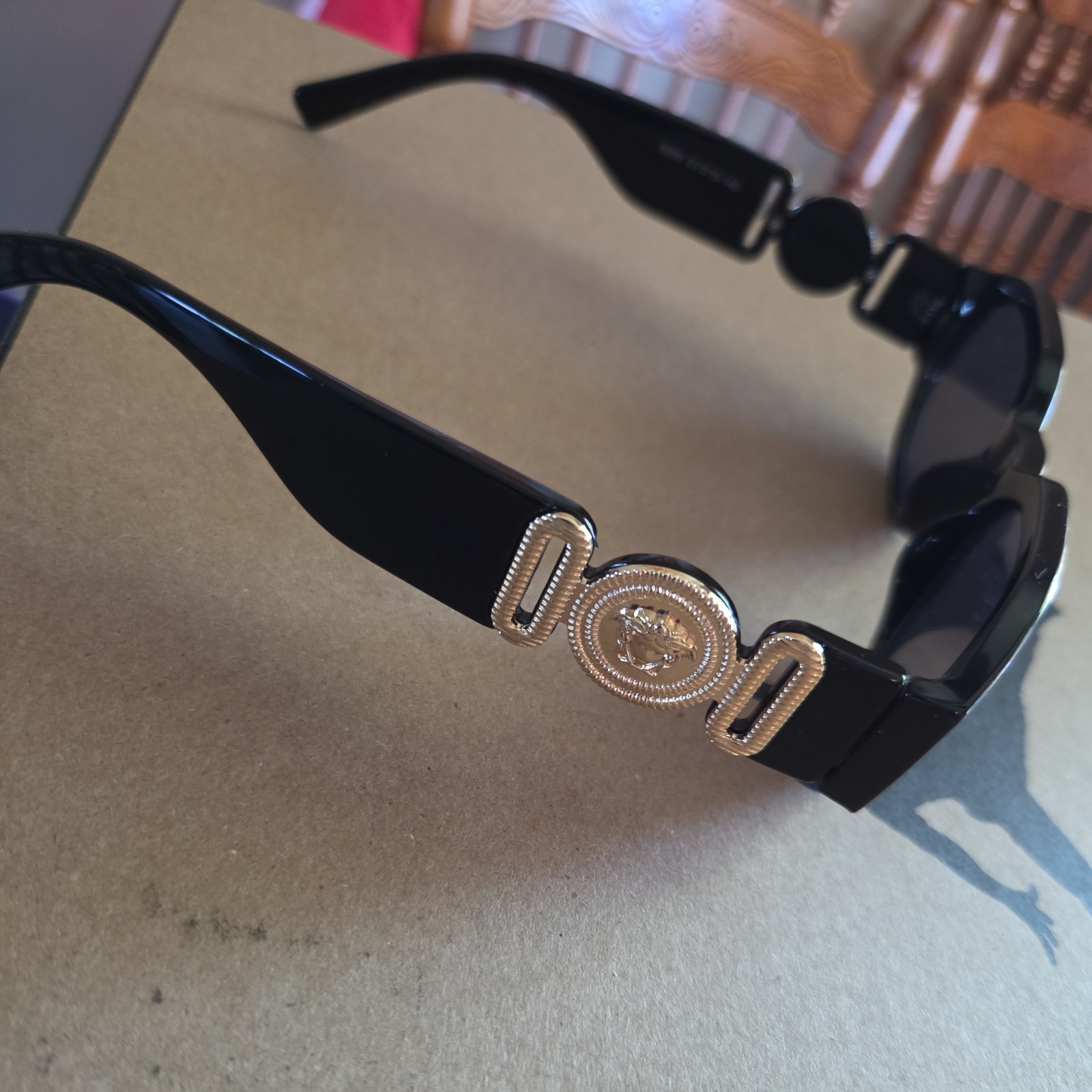 Versace Unisex Sunglasses Black 0VE4361 GB1/87 53mm Versace Unisex Sunglasses Black 0VE4361 GB1/87 53mm