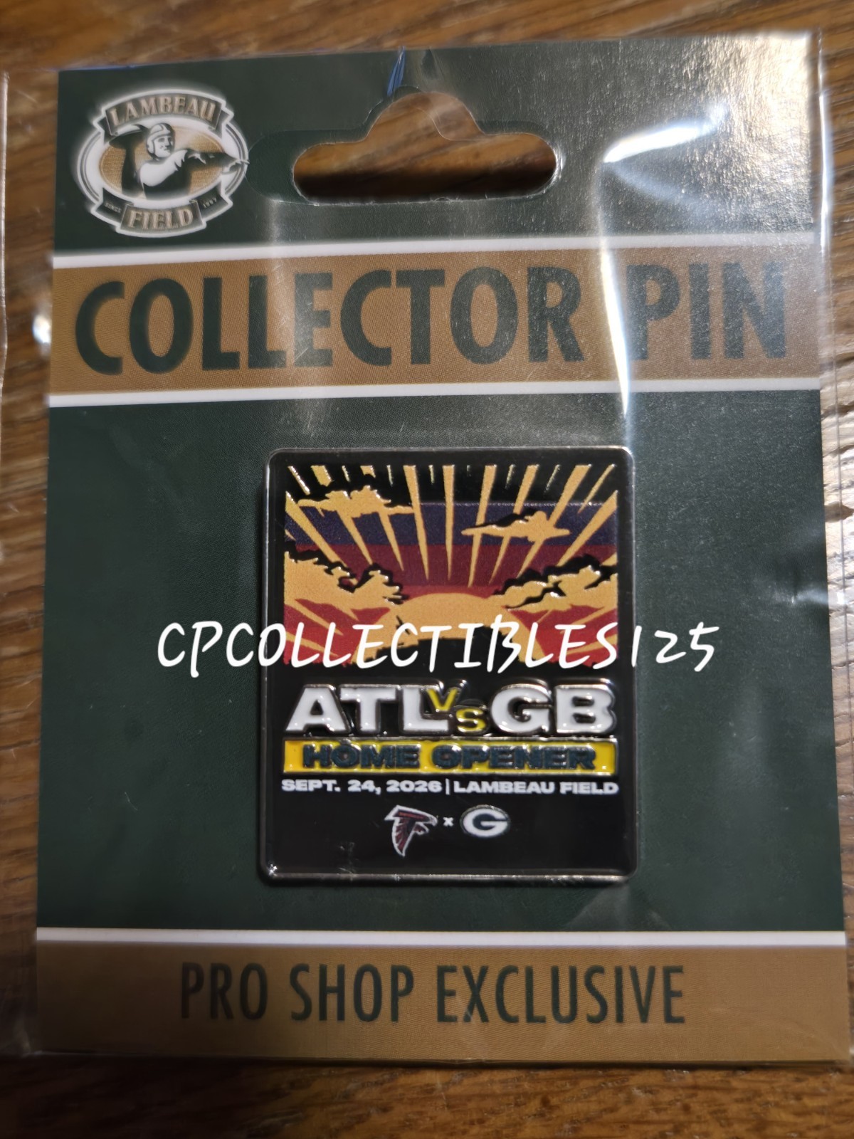 Atlanta Falcons VS Green Bay Packers Game day Pin 9/24/2026 NEW Lambeau Field