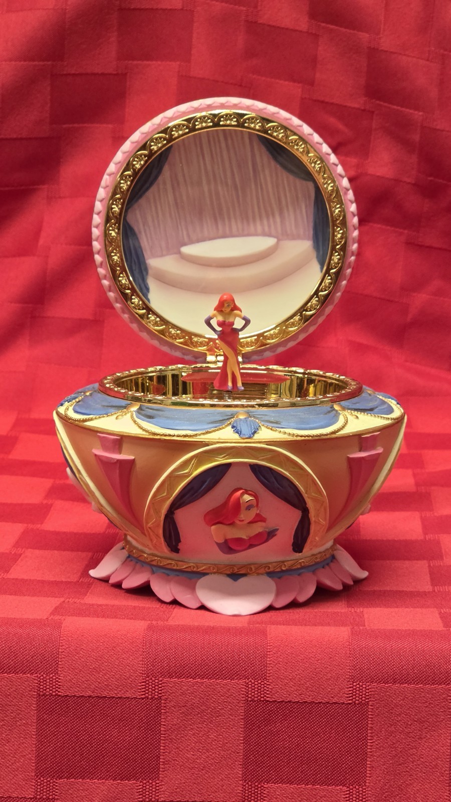 VTG 1998 Disney Amblin Jessica Rabbit Music Box Plays Jessica’s Theme Jewelry VTG 1998 Disney Amblin Jessica Rabbit Music Box Plays Jessica’s Theme Jewelry