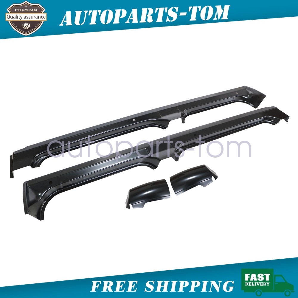 For 07-13 Chevy Silverado GMC Sierra New Rocker Panel Cab Corner Kit Crew Cab
