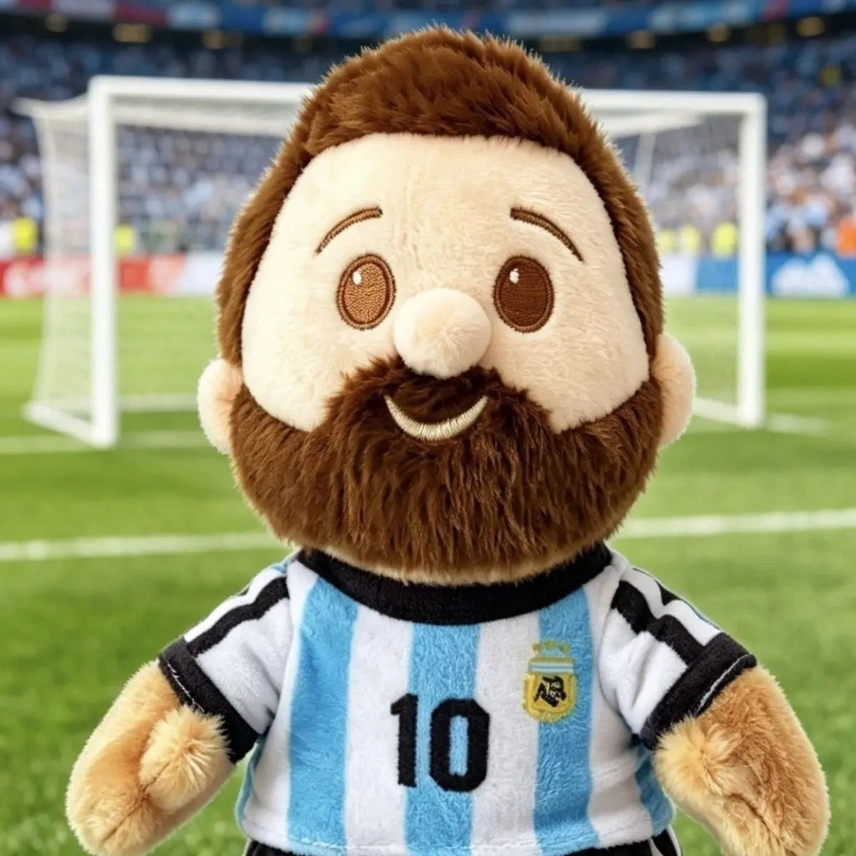 15CM Messi Argentina Plush Doll Figure Keychain Fan Collectible Gift