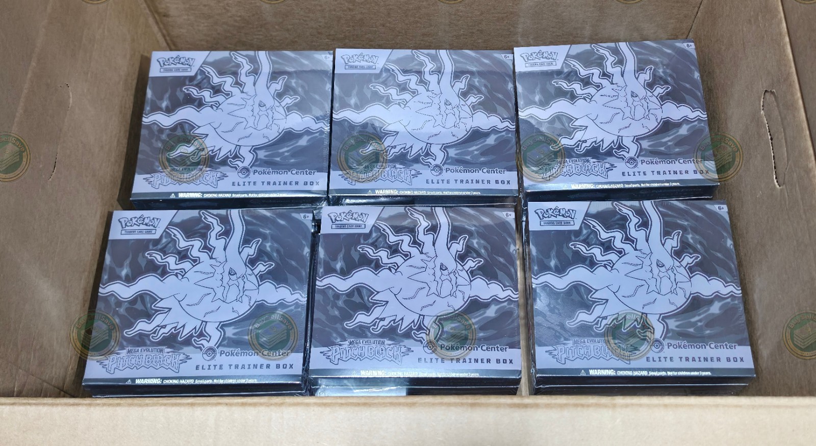 Pitch Black Pokemon Center Elite Trainer Box ETB - Zarude Pokemon Center Stamped