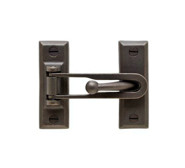 Swing Bar Door Guard, Home Security Lock, Antique Bronze Rocky Mountain Hardware