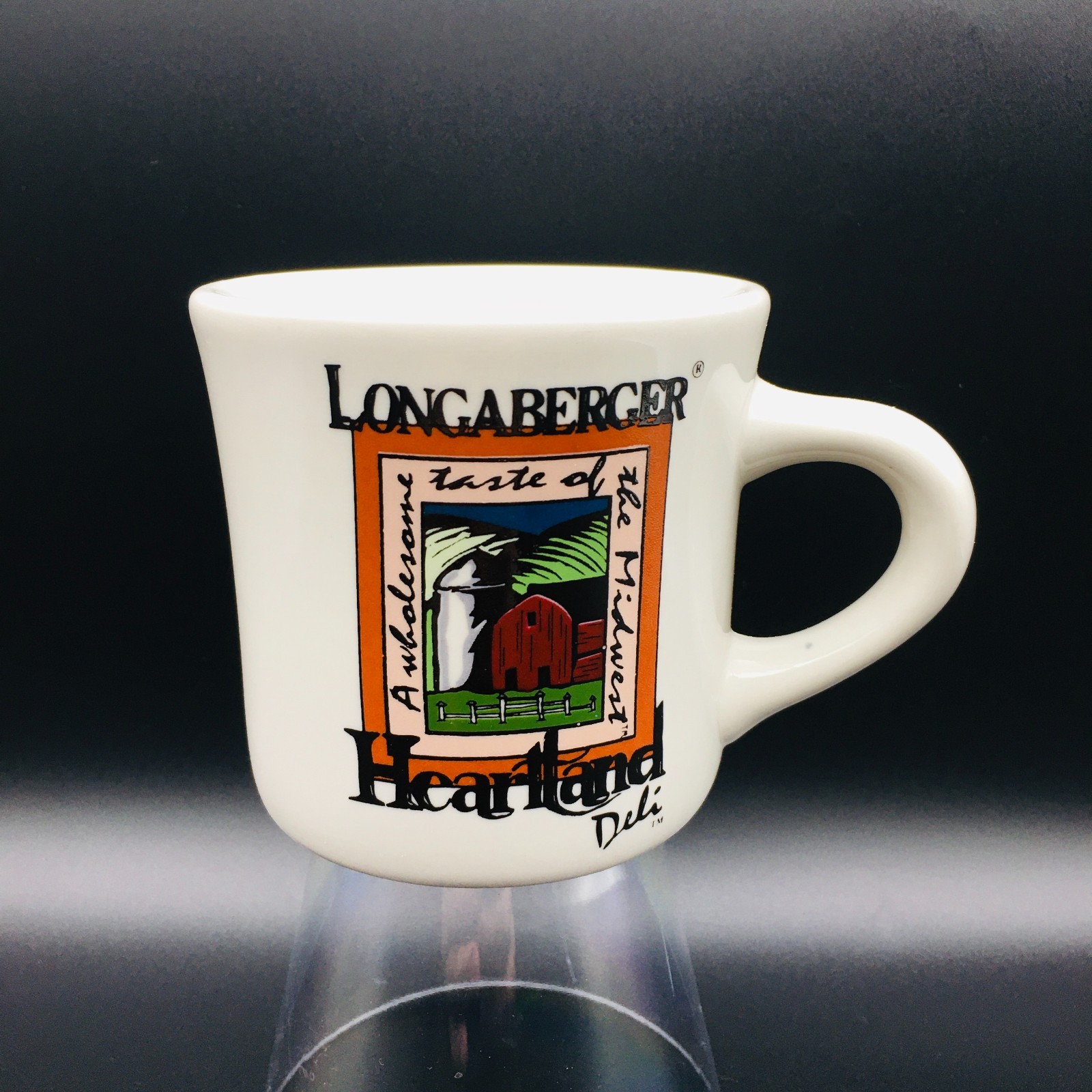 Longaberger Rare Restaurant China Mug - 1998 - Sterling China - Heartland Deli