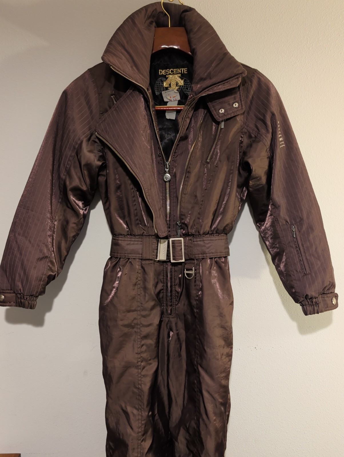 Womens Descente Ski Suit One Piece Snowsuit Snow Bib Vintage 90s Retro Apres 6