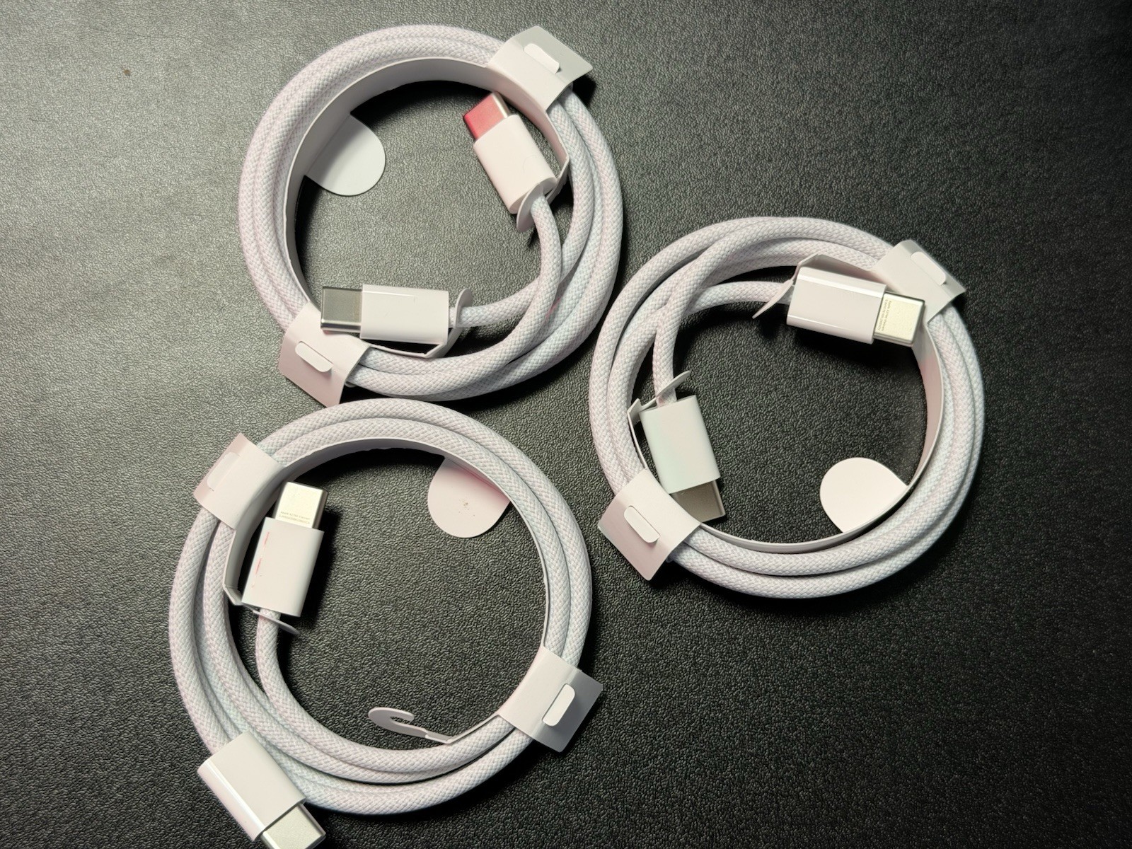3X Genuine Apple OEM A2795 Braided Type-C to Type-C Charging Cable USB-C 1M