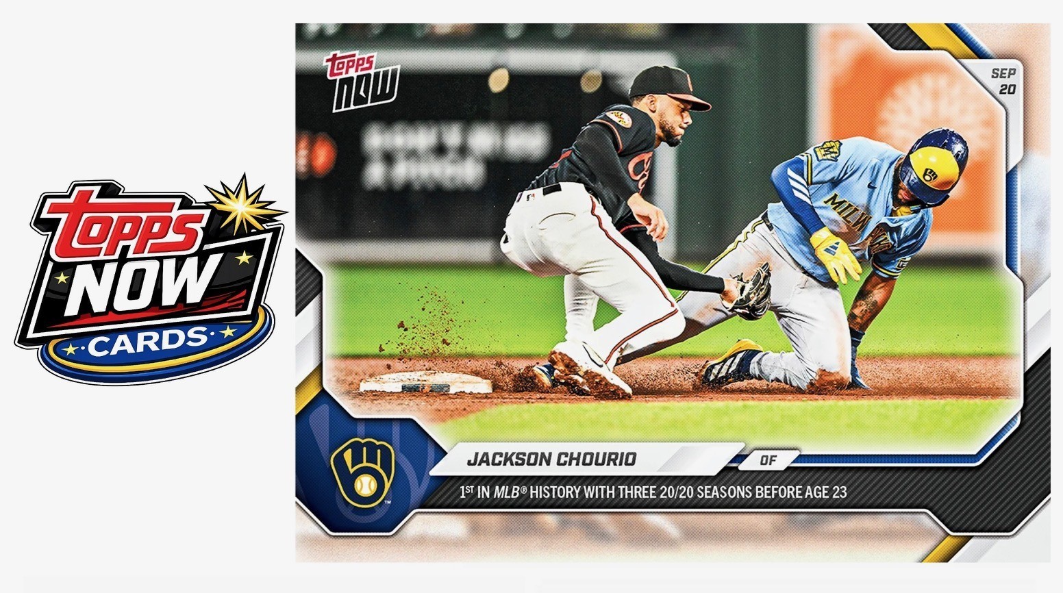 2026 Topps Now MLB #698 Jackson Chourio Milwaukee Brewers - PRESALE